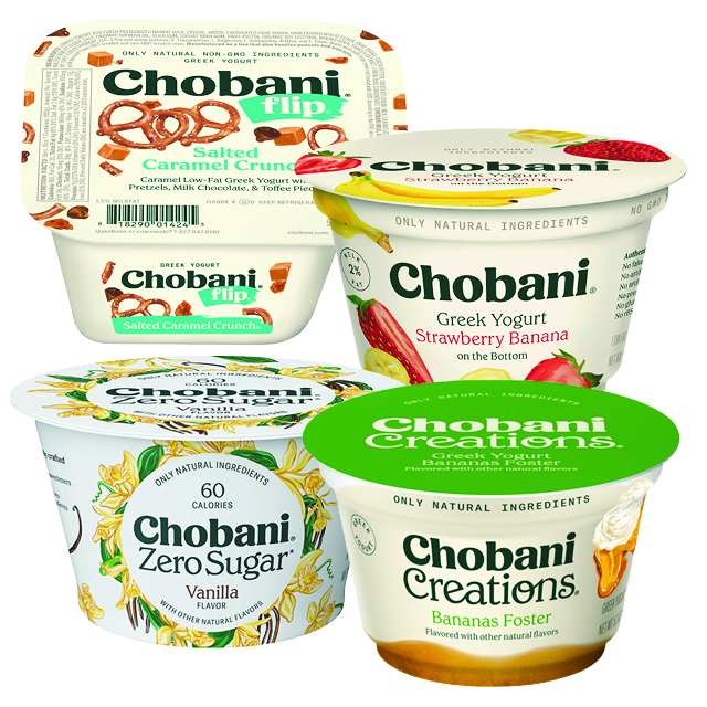 Chobani Flips, Fruit on the Bottom, Zero Sugar or Creations