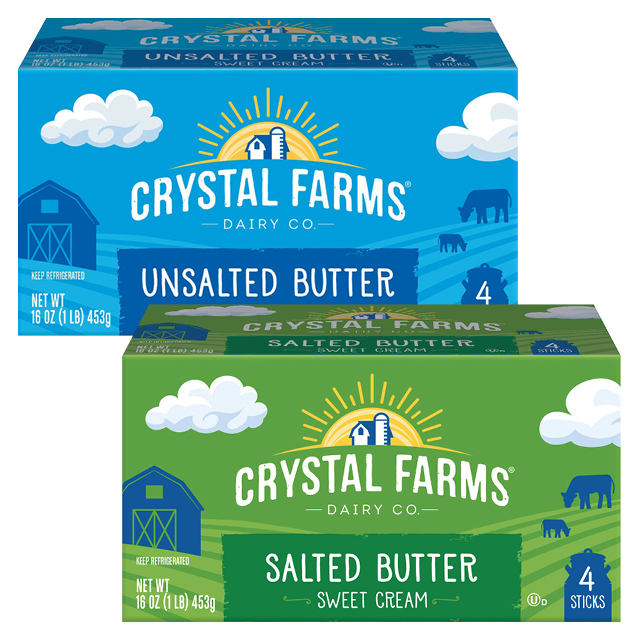 Crystal Farms Butter Quarters